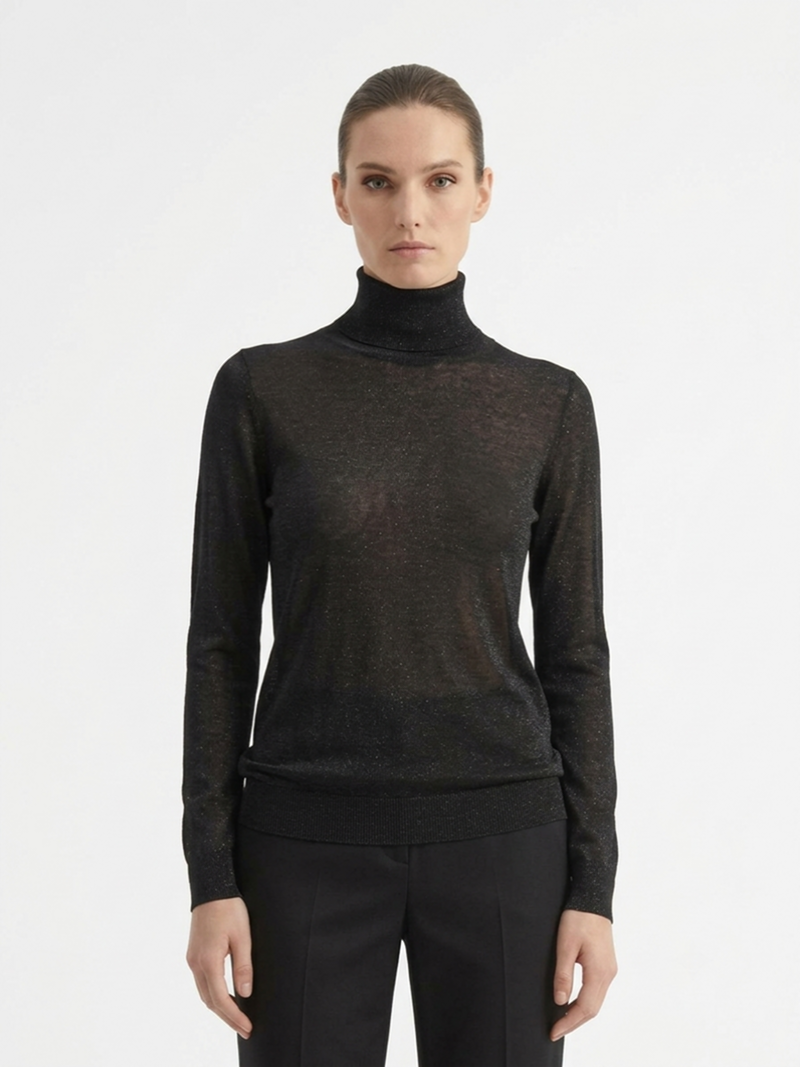 Водолазка черная кашемир 26/27 LORENA ANTONIAZZI A26118DM72A/380