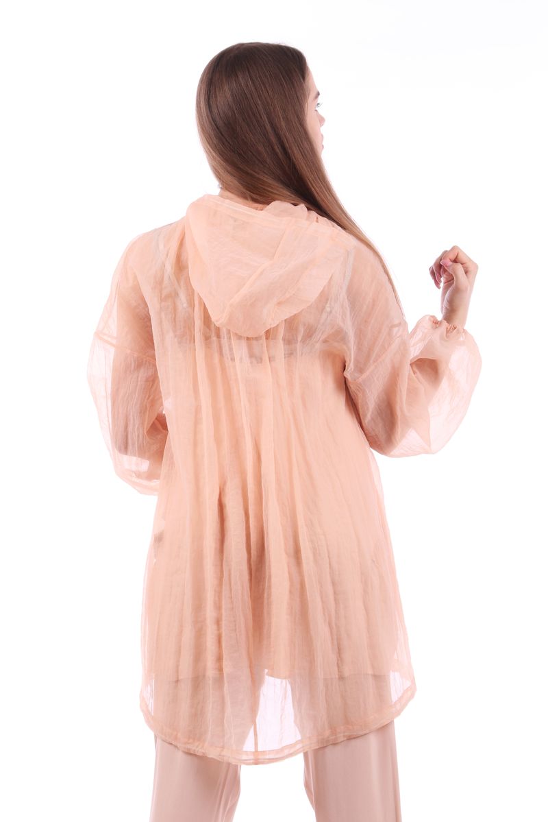 Ветровка из органзы персиковая SS22 FABIANA FILIPPI CTD272W270
