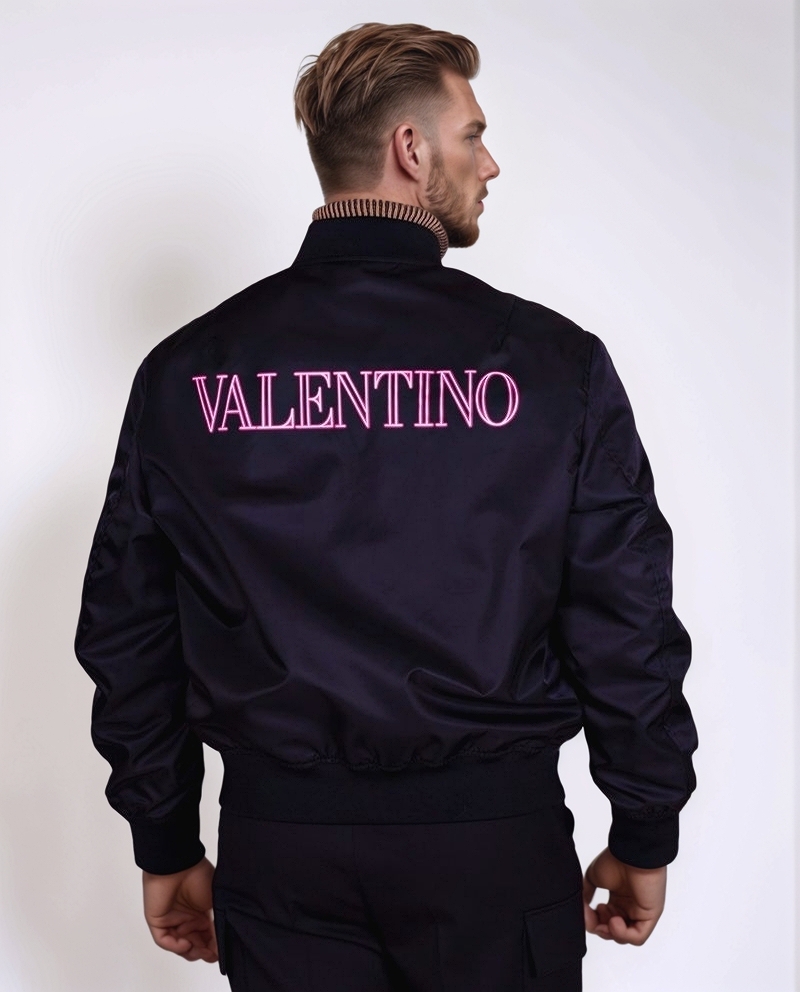 Бомбер темно-синий SS22 VALENTINO XV3CIF15826