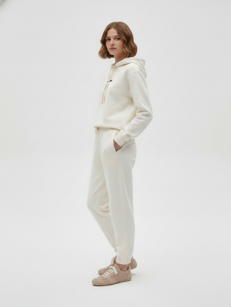 Худи хлопковое кремовое SS26 JIL SANDER J22GU0149 J20128/103