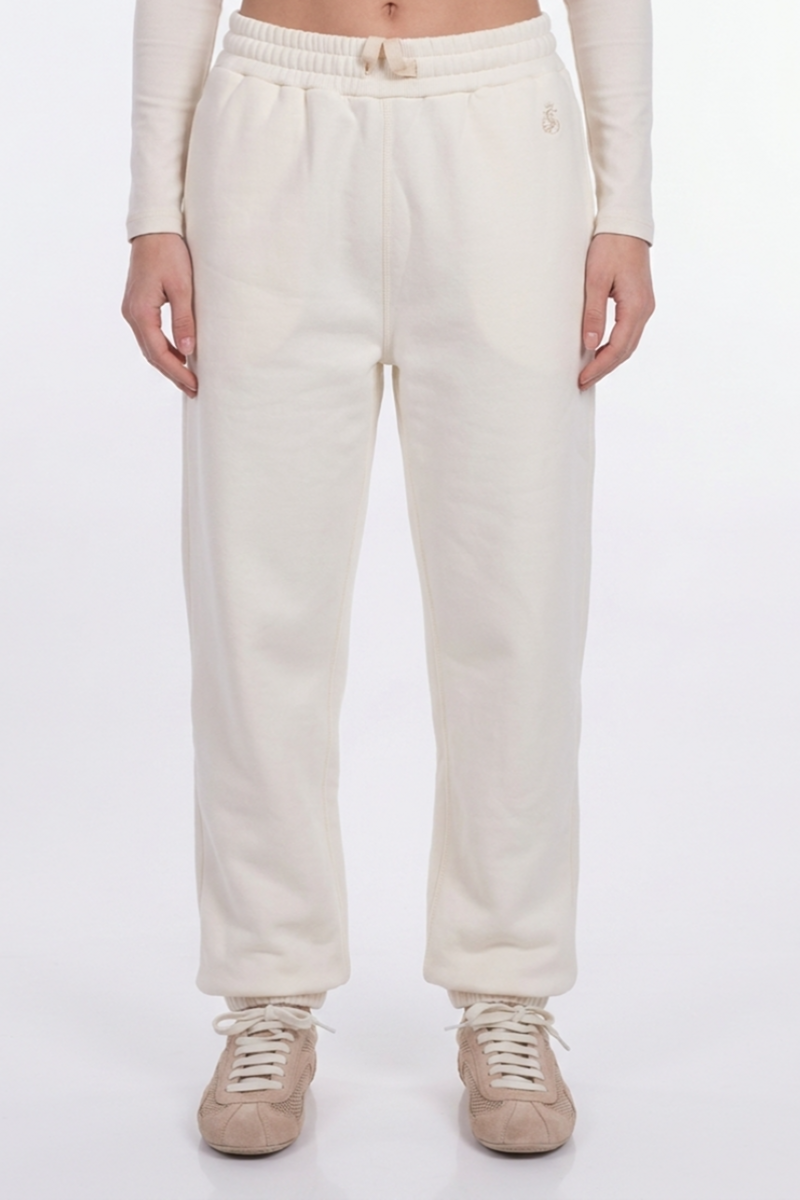 Джоггеры хлопковые кремовые SS26 JIL SANDER J22KA0347 J20128/103